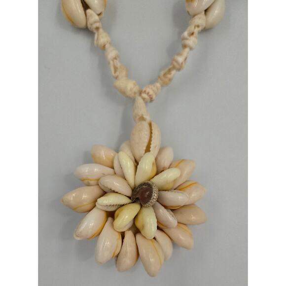 Bohemian Beach Style Cowrie Shell Necklace with Charm - Picture 2 of 10